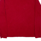CHAPS Mens Jumper Red 1/4 Zip Tight Knit 2XL