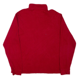 CHAPS Mens Jumper Red 1/4 Zip Tight Knit 2XL