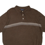 NAUTICA Mens Jumper Green Collared Tight Knit Short Sleeve XL