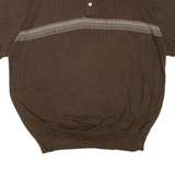 NAUTICA Mens Jumper Green Collared Tight Knit Short Sleeve XL