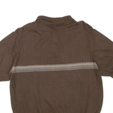 NAUTICA Mens Jumper Green Collared Tight Knit Short Sleeve XL