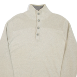 NAUTICA Mens Jumper Grey 1/4 Zip Tight Knit M