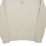 NAUTICA Mens Jumper Grey 1/4 Zip Tight Knit M