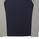 TOMMY JEANS Mens Jumper Grey Colourblock Tight Knit M