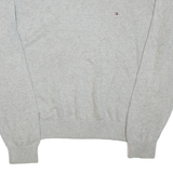 TOMMY HILFIGER Mens Jumper Grey Tight Knit L