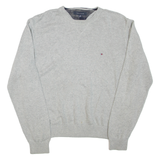 TOMMY HILFIGER Mens Jumper Grey Tight Knit L