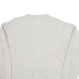 CHAPS RALPH LAUREN Mens Jumper Grey Herringbone Tight Knit XL