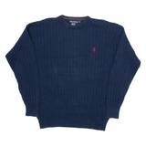 NAUTICA Mens Jumper Blue Cable Knit L