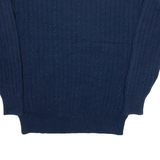 NAUTICA Mens Jumper Blue Cable Knit L