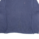 TOMMY HILFIGER Mens Jumper Blue Tight Knit M