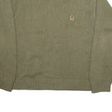 TOMMY HILFIGER Mens Jumper Green Tight Knit XL
