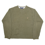 TOMMY HILFIGER Mens Jumper Green Tight Knit XL