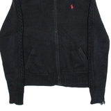 RALPH LAUREN Mens Jumper Black Tight Knit S