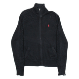 RALPH LAUREN Mens Jumper Black Tight Knit S
