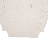 CHAPS RALPH LAUREN Mens Jumper Beige Cable Knit XL
