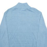 NAUTICA Mens Jumper Blue 1/4 Zip Tight Knit L