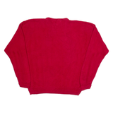 CHAPS RALPH LAUREN Mens Jumper Red Herringbone Tight Knit 2XL