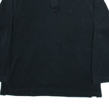 NAUTICA Mens Jumper Black Button Neck Tight Knit XL