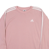 ADIDAS Womens Sweatshirt Pink Crew Neck S