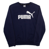 PUMA Mens Sweatshirt Blue Crew Neck S