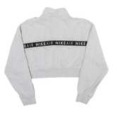 NIKE Air Womens Sweatshirt Grey 1/4 Zip S