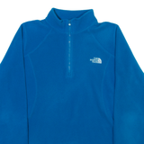 THE NORTH FACE Polartec Womens Sweatshirt Blue 1/4 Zip S