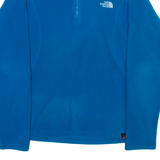 THE NORTH FACE Polartec Womens Sweatshirt Blue 1/4 Zip S