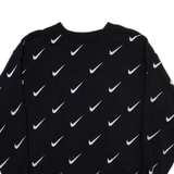 NIKE Womens Sweatshirt Black Crew Neck XS