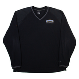 NIKE Les Schwab Bowl Mens Sweatshirt Black V-Neck L