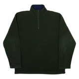 NAUTICA Mens Sweatshirt Green 1/4 Zip M