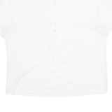 Womens Shirt White Collared Off Shoulder L