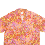 LINEA UOMO Womens Printed Shirt Pink Off Shoulder Viscose Crazy Pattern XL
