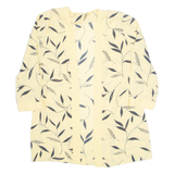 Womens Kimono Blouse Yellow 3/4 Sleeve Floral S