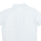 Embroidered Womens Shirt Blue Collared S