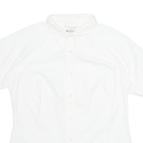 COLUMBIA Womens Shirt White Collared Nylon S