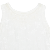 ULUWATU Womens Vest White Sleeveless Floral S