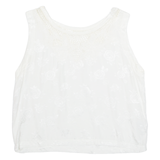 ULUWATU Womens Vest White Sleeveless Floral S