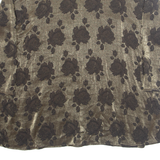 BB Womens Printed Blouse Gold Button Neck Long Sleeve Floral 2XL