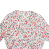 Womens Printed Blouse Grey Floral M