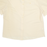 Womens Top Yellow Button Neck 90s UK 20