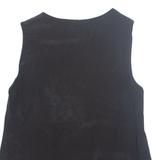 SANDRO Womens Vest Black Sleeveless Silk S