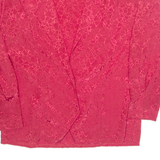 SOMMERMANN Womens Blouse Red V-Neck Long Sleeve 80s S