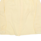CREATION Womens Shirt Yellow Collared Long Sleeve 90s L