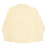 CREATION Womens Shirt Yellow Collared Long Sleeve 90s L