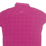 SALEWA Womens Printed Shirt Pink Collared Check UK 18