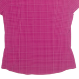 SALEWA Womens Printed Shirt Pink Collared Check UK 18