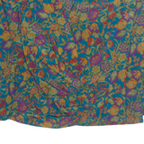 MARCOLAS Womens Printed Blouse Blue V-Neck 3/4 Sleeve 90s Floral M