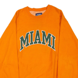 STEVE & BARRY'S Miami Mens Sweatshirt Orange Crew Neck USA XL