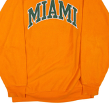STEVE & BARRY'S Miami Mens Sweatshirt Orange Crew Neck USA XL