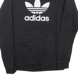 ADIDAS Mens Sweatshirt Black Crew Neck S